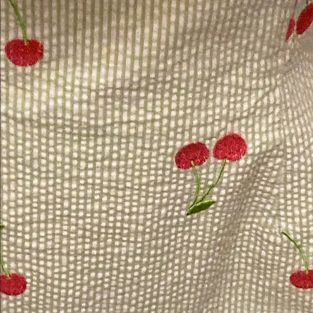 Lilly Pulitzer Cherry Print Seersucker Sleeveless Dress - Picture 4 of 5
